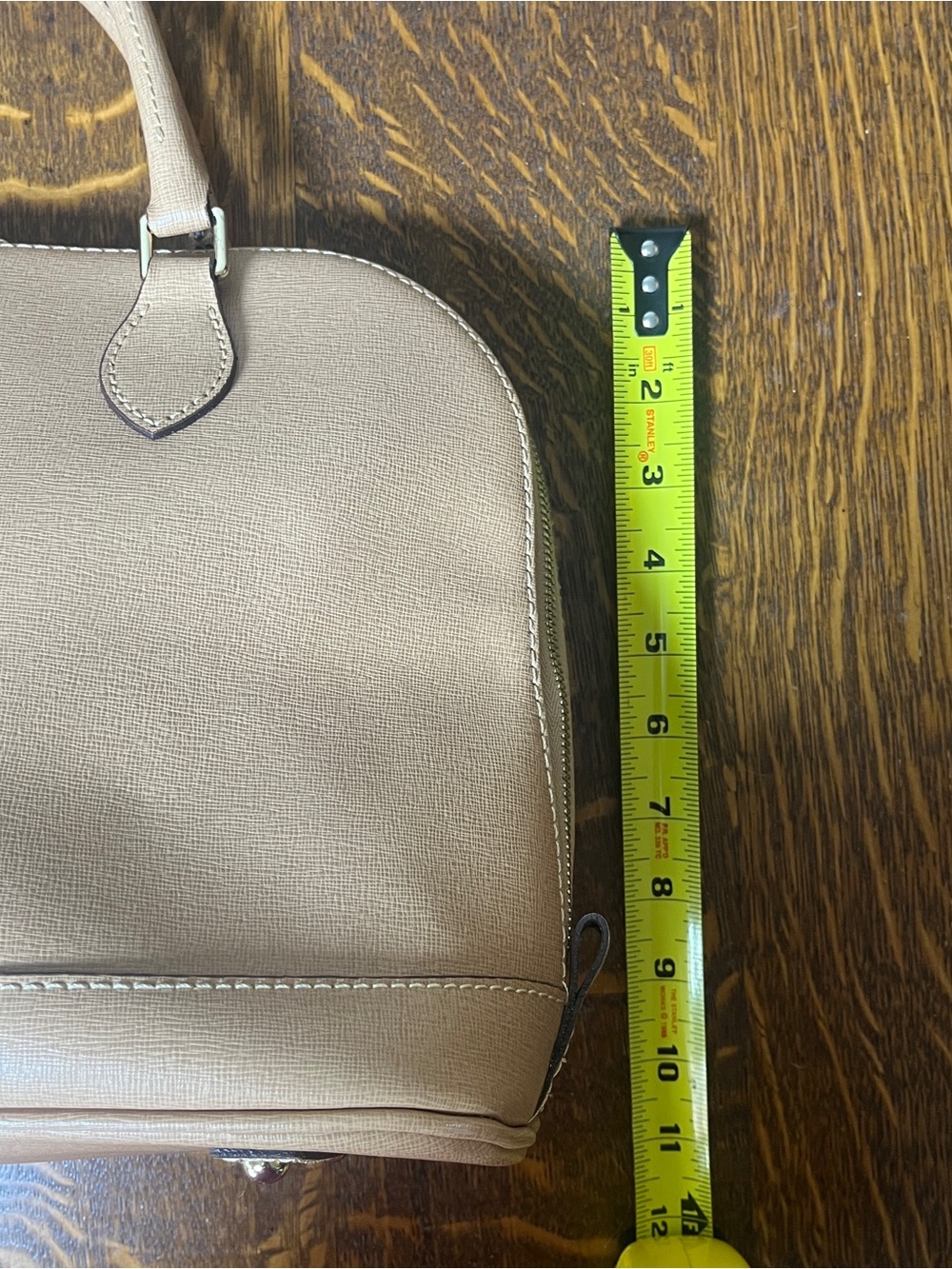 Dooney & Bourke Sorrento Zip Zip Camel Dome Satchel with Gold Hardware Purse. - Picture 5 of 7